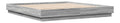 Bettgestell Grau Sonoma 180x200 cm Holzwerkstoff