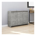 Sideboard grau Zement 102 x 33 x 75 cm aus Spanplatte, platzsparende Schranke, Kuchenmobel, Wohnzimmer, Kuchenschrank, Kuchenschrank, Mobel, Wohnzimmer, Sideboard, Dekoration
