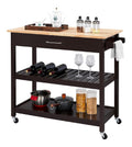Servierwagen mit Schublade, 51 x 101,5 x 92 cm, Braun