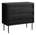 Rattan Kommode, Kommode mit Schubladen, Kommode Schlafzimmer, Schubladenkommode mit Viel Stauraum, Komodenschrank fur Schlafzimmer, Wohnzimmer, Flur, Buro 80x75x40cm