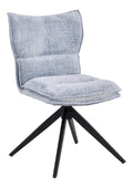 Duhome Esszimmerstuhl aus Chenille 360 Drehbar, Blau