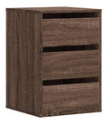 Kommode Schlafzimmer Braun Eichen-Optik Holzwerkstoff 40x41x58 cm mit 3 Schubladen