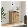Sideboard Artisan-Eiche 60x30x70 cm Holzwerkstoff mit 3 Schubladen und 2 Fachern fur Wohnzimmer Flur Esszimmer Kuchenmobel langlebiges Design