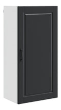 02_0054466 Wand-Kuchenschrank, praktische Aufbewahrung, 50 x 31 x 100 cm, moderner Stil, aus Holz, Schwarz