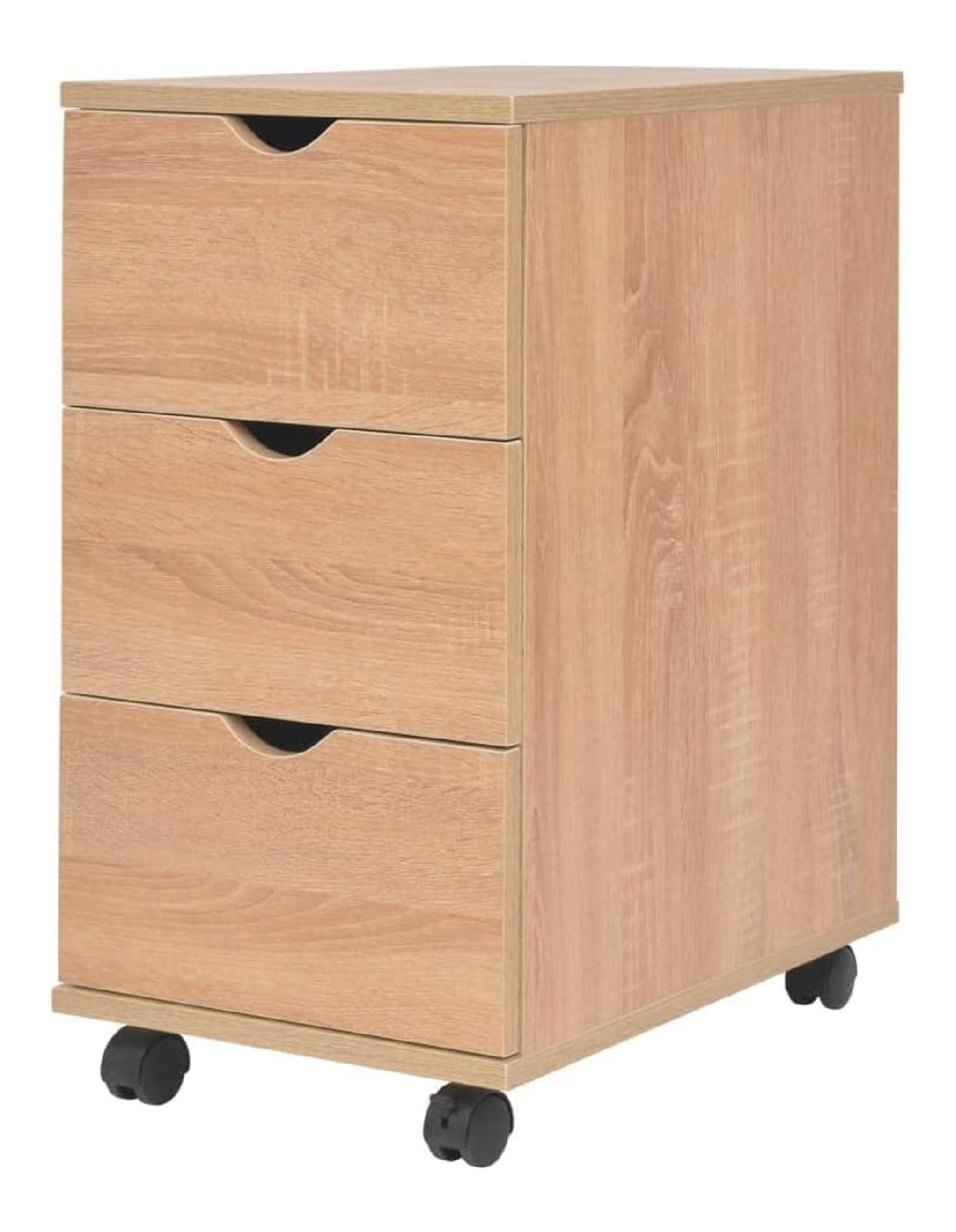 Schubladenelement,Buroschrank,Eckschrank,Schubladenschrank,Mehrzweckschrank,Lagerschrank,mit Schubladen Schrank Schrankchen Flur Nachttisch Beistelltisch,33x45x60 cm Eichenbraun