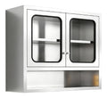 Edelstahl Wandschrank Kuche 304, Gehartetes Glas, Magnetverschluss
