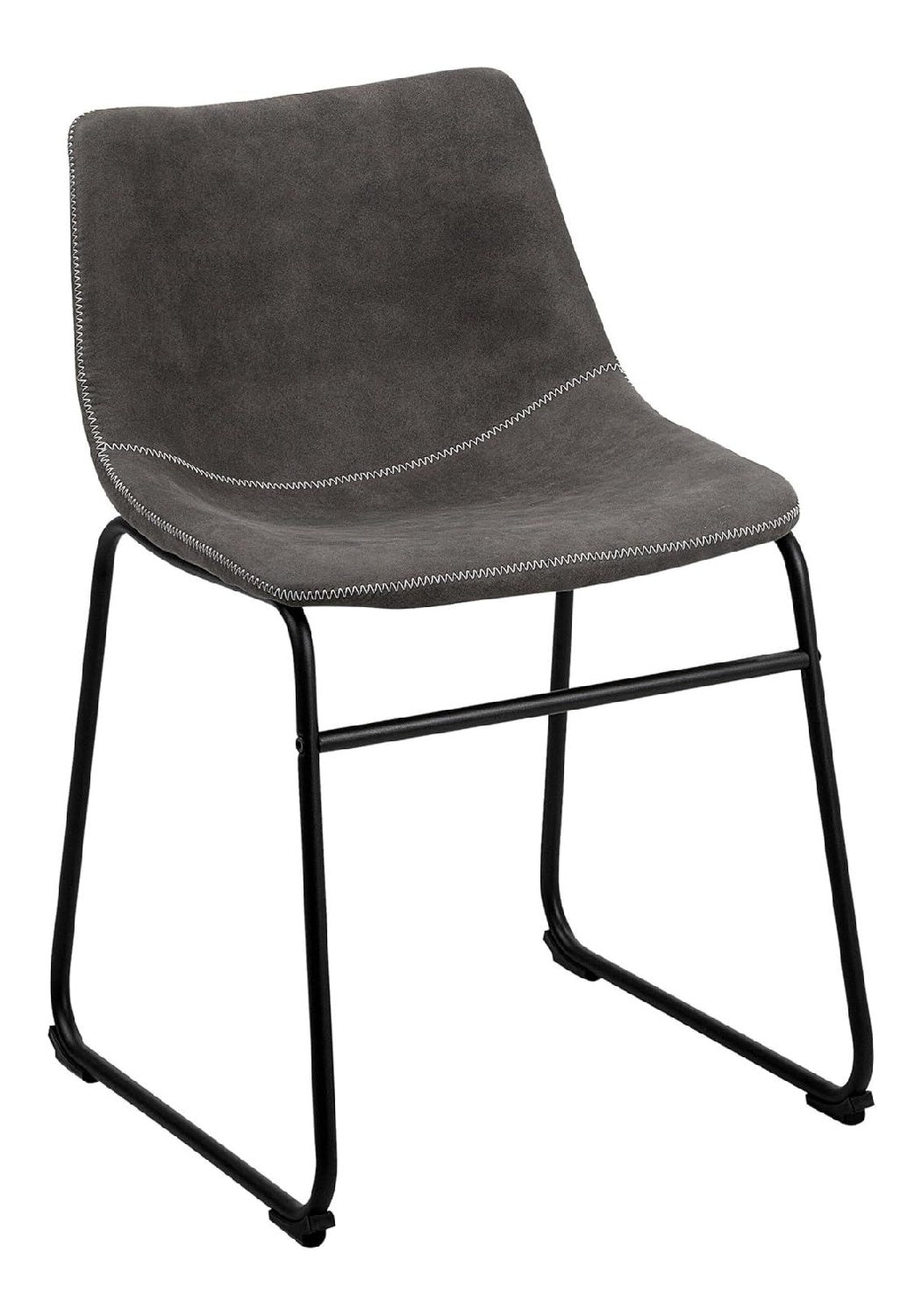 Bequeme und stilvolle Stuhle im Retro-Design 2er Set dunkelgrau Batavia