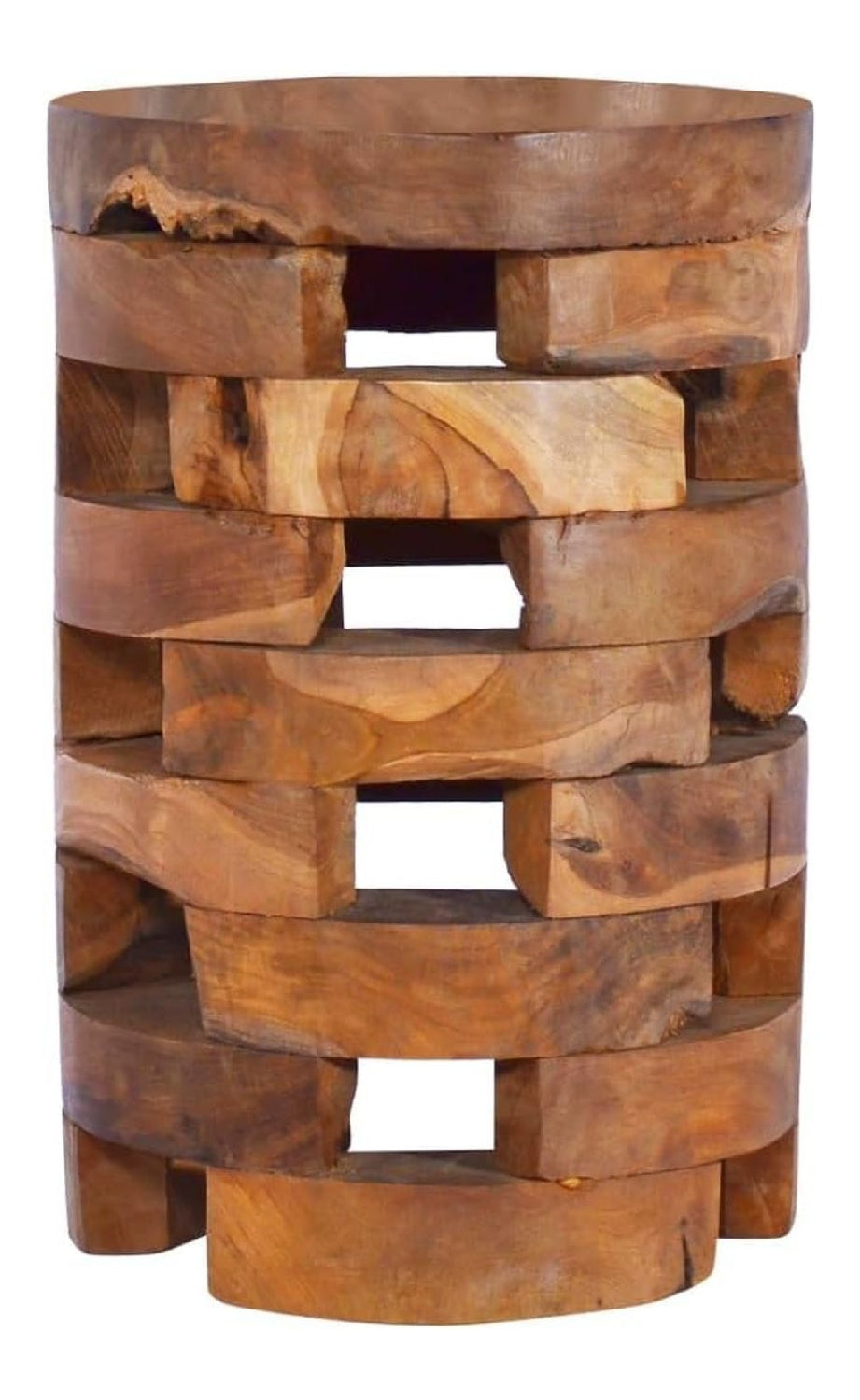 Nachttisch 30x30x45 cm Massivholz Teak