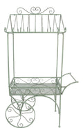 FRANK FLECHTWAREN Deko-Servierwagen Vintage, Metall Ma e: 108 x 56 x 180 cm, einfache Selbstmontage