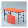 Klappbarer Esstisch Klapptisch FuR Kleine RaUme Klapptisch Quadratisch Vielseitiger Zusammenklappbarer Ausziehbarer Esstisch FuR Kleine RaUme, KuChe, Esszimmer(Orange)