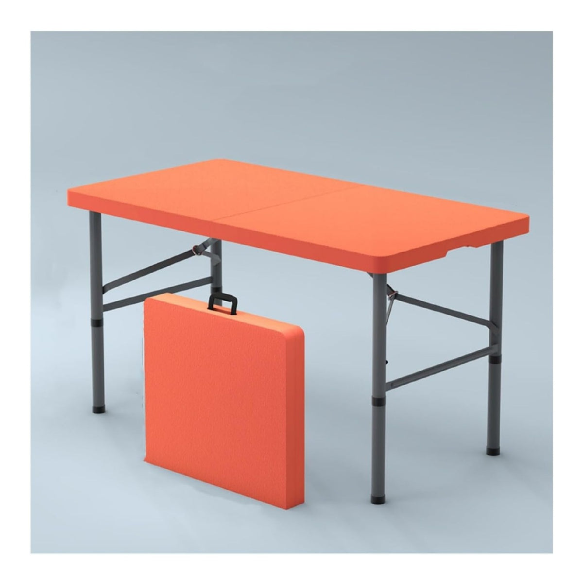 Klappbarer Esstisch Klapptisch FuR Kleine RaUme Klapptisch Quadratisch Vielseitiger Zusammenklappbarer Ausziehbarer Esstisch FuR Kleine RaUme, KuChe, Esszimmer(Orange)