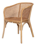 Vintage Kuchenstuhl aus Holz und Rattan, 62 x 52 x 78 cm, Esszimmerstuhl, Kuchenstuhle, Stuhl aus Holz und Wiener Stroh, Stuhle fur den Innen- und Au enbereich, Gartensessel