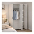 Isabelle Kleiderschrank mit 3 Turen, Schlafzimmermobel, begehbarer Kleiderschrank, 118 x 50 x 201 cm, Wei