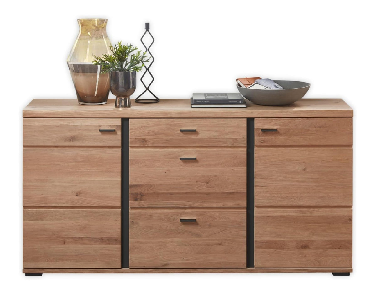 Sideboard in Altesche massiv, Old Artisan Oak Optik FSC-Zertifiziert - Moderne Kommode mit Schubladen und viel Stauraum - 170 x 86 x 42 cm (B/H/T)