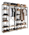 Modularer begehbarer Kleiderschrank Doppelgarderobe Regal B. 180 cm DETROIT Industriedesign