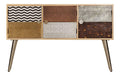 Anrichte aus Massivholz, Mango, 120 x 30 x 75 cm, 3 Facher