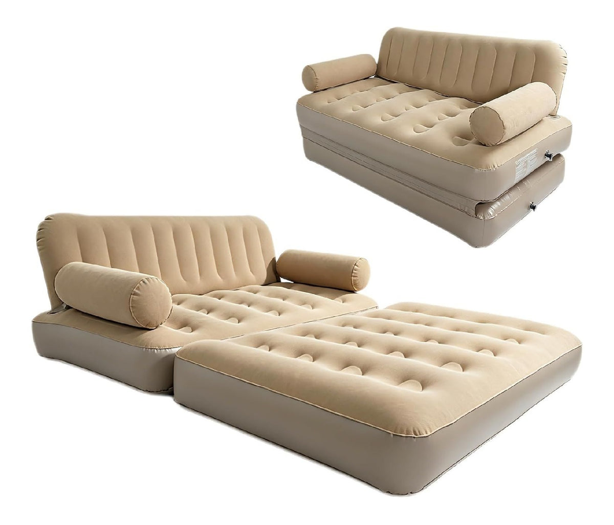 Aufblasbares Camping-Sofa mit Pumpe, 2-In-1 Sofa Bett Aufblasbar
