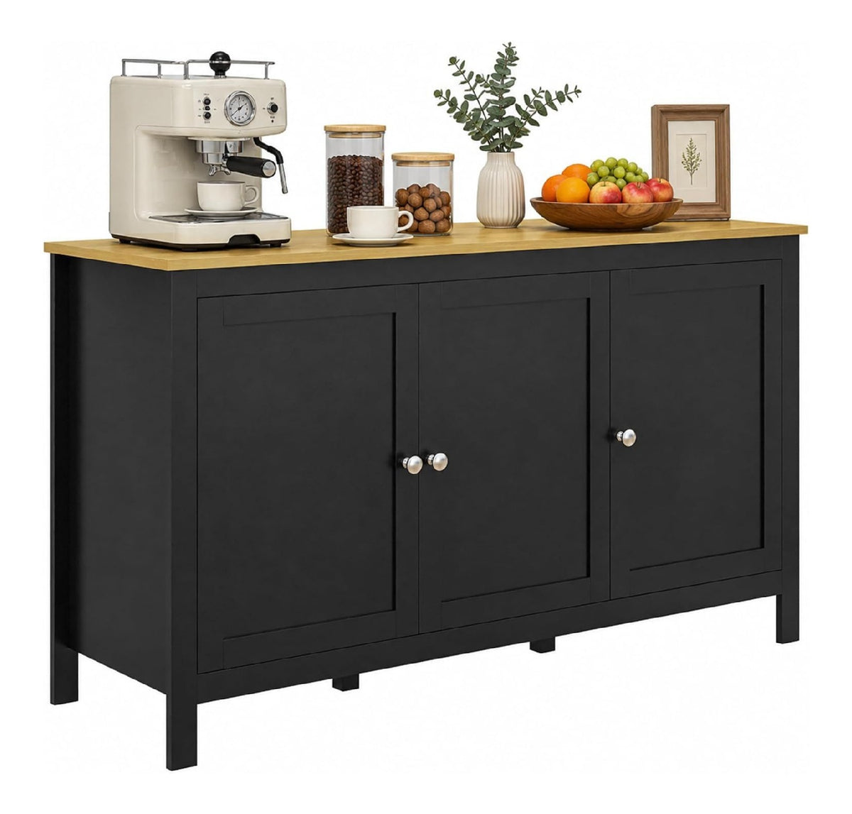 Sideboard Buffetschrank Modern Kuche Schwarz