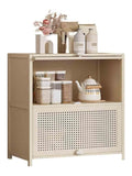 Buffet-Schrank Niedriges, zweistockiges Kuchen-Sideboard mit Staufachern for Kaffee und Tee(Klein)