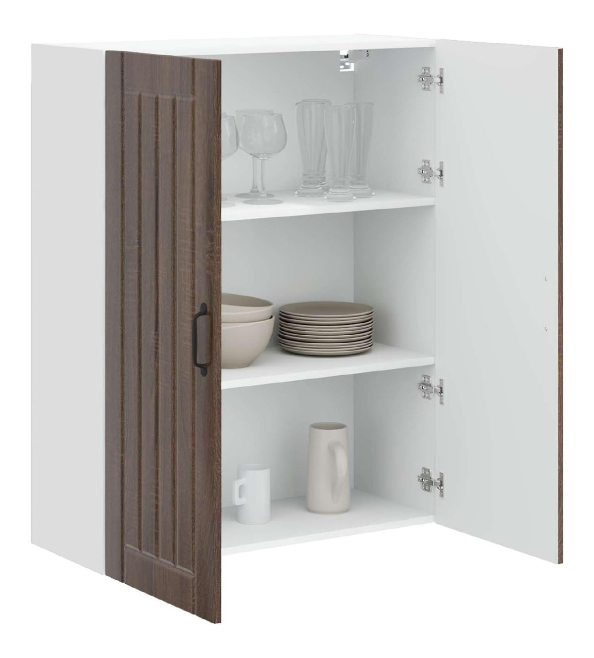 Wandschrank Lucca Brauneiche 80 x 31 x 100 cm Holzwerkstoff