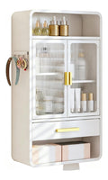 Wandschrank Bad Kohlenstoffstahl, Acryltur Wasserdicht Schrank Bad