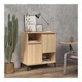 Sideboard fur Esszimmer, Sonoma-Eiche, 60 x 35 x 70 cm, mehrschichtiges Holz, klassischer Schrank fur Wohnzimmer, Buffet, robuste Arbeitsplatte, seitlicher Schrank, Ausstellungsrahmen