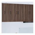 Kuchenschrank mit Tur, 2er-Set, Braun Eichen-Optik, 30 x 31 x 80 cm, Holzwerkstoff, langlebig, fur Moderne Kuchenmobel, freistehend