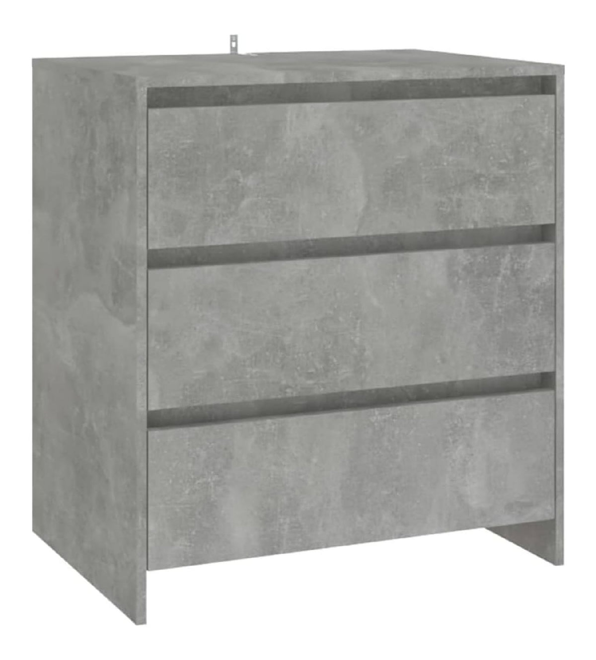 Sideboard mit 3 Schubladen Kommode Anrichte Schrank Beistellschrank Mehrzweckschrank Standschrank Betongrau 70x41x75cm Holzwerkstoff