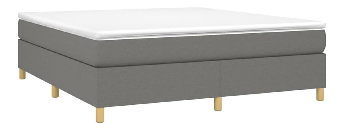 Boxspringbett mit Matratze Polsterbett Bettgestell Bett Hotelbett Bettrahmen Lattenrost Schlafzimmerbett Bettrahmen Schlafzimmermobel Jugendbett Gastebett 160 x 200 x 5 cm (B x L x H) Stoff