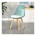 Transparente Esszimmerstuhle, Modernes Acryl Design mit ergonomischem Sitz, Ideal fur Esszimmer, Wohnzimmer, Buro, Maximalgewicht 100 kg