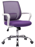 Gaming Burostuhl mit atmungsaktivem Netzrucken ergonomischem Design und drehbarer Sitzflache fur Buro und Besprechungsraum in Violett