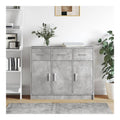 Schranke & Aufbewahrung, Buffets & Sideboards, Heim-Sideboard, Betongrau, 91 x 28 x 75 cm, Holzwerkstoff