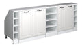 Kuchenschrank fur Dachschragen R-Line, Wei Landhaus, 210 cm