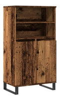 Highboard Altholz-Optik 60x36x110 cm Holzwerkstoff