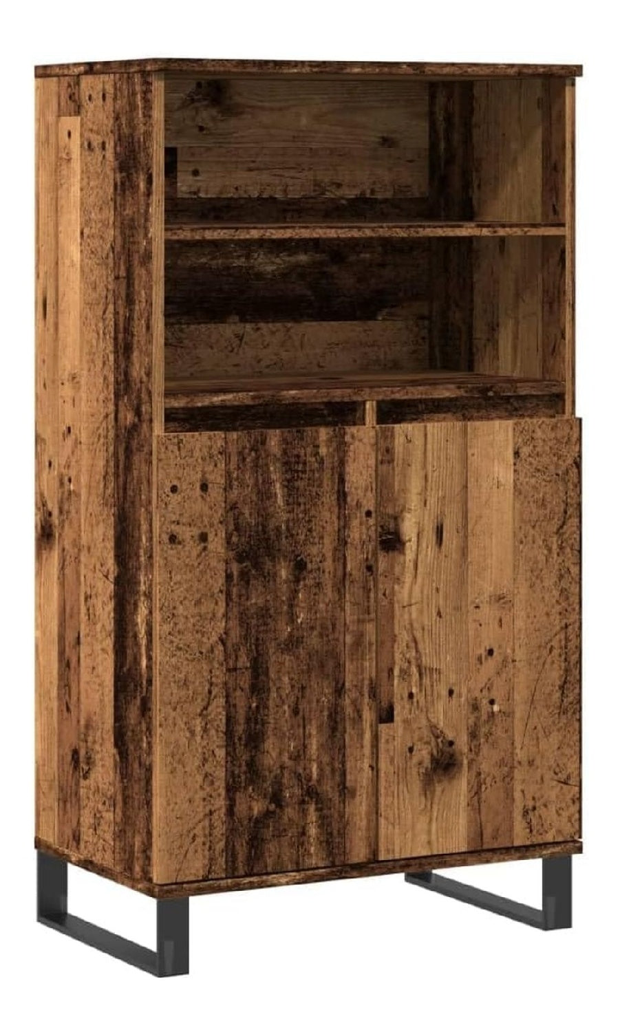 Highboard Altholz-Optik 60x36x110 cm Holzwerkstoff