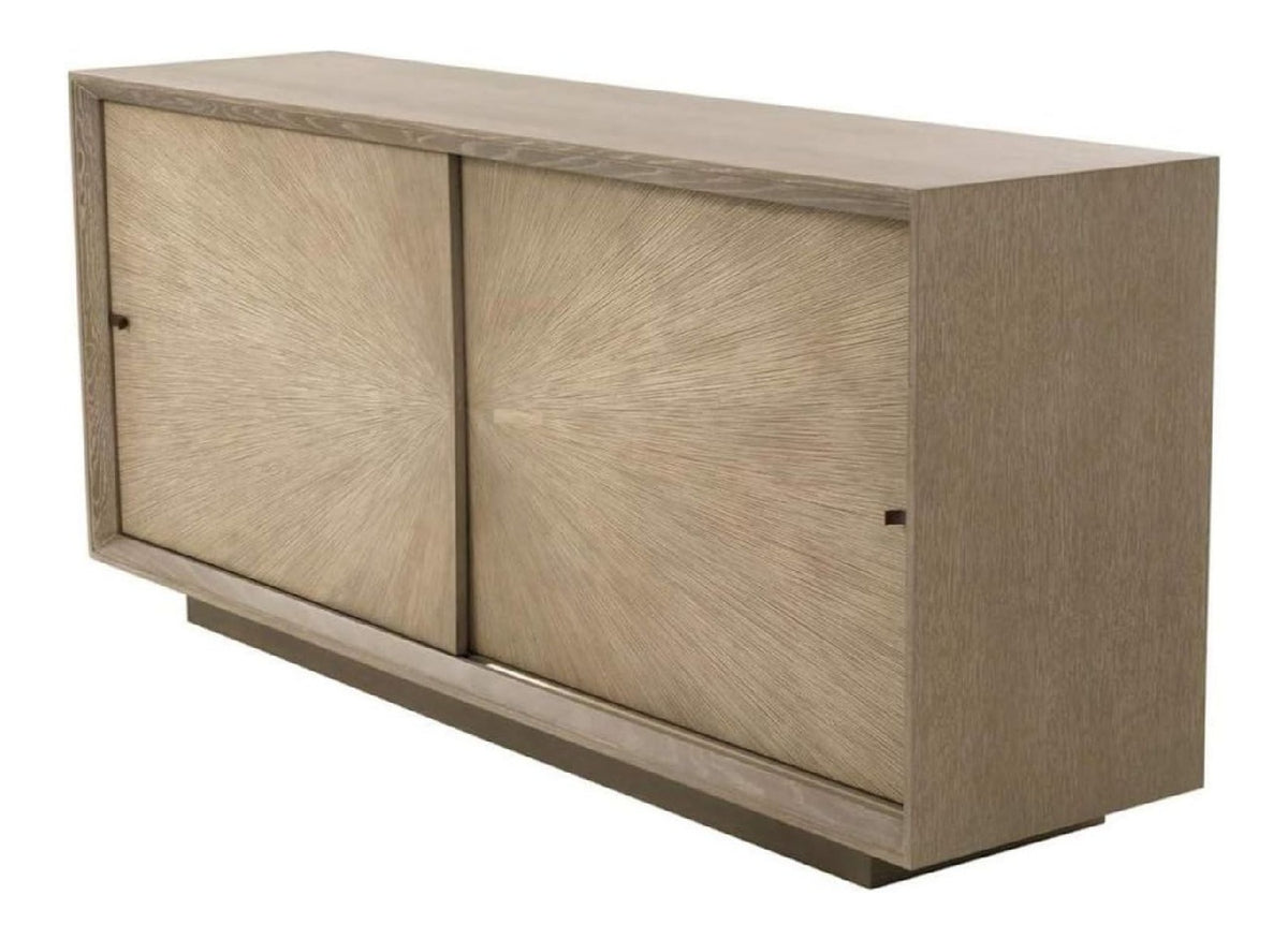 Luxus Sideboard mit 2 Schiebeturen Braun 180 x 45 x H. 80 cm - Luxus Qualitat