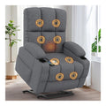 Relaxsessel Massagesessel Elektrisch Verstellbar Fernsehsessel mit Liegefunktion Massage Warmefunktion, TYP C&USB-Anschlusse, 4 Seitentaschen 2 Getrankehalter, Lesesessel TV Sessel Wohnzimmer