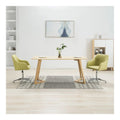 Esszimmerstuhle Drehbar Grun Stoff, 2er-Set, Hohenverstellbar, Modernes Design fur Kuche & Esszimmer, Komfortable Polsterung, 360 Drehung
