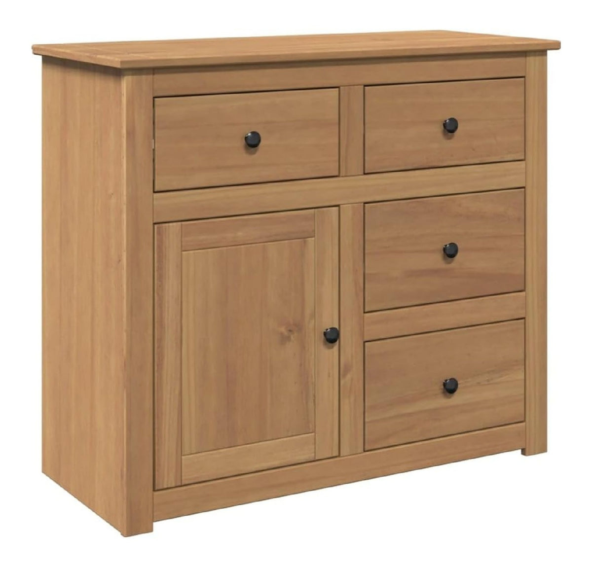 Sideboard mit Schubladen Panama 93x40x80 cm Massivholz Kiefer