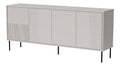 Homlando Kommode ABUDABI 200 cm Sideboard mit 4 Turen - Highboard - Moderner Kommode fur das Schlafzimmer oder Wohnzimmer (Cashmere Matt)