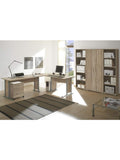 Buromobel Set mit Winkelschreibtisch und Stauraumlosungen fur Arbeitszimmer