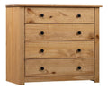Beistellschrank 80x40x73cm Pine Panama Serie Nachttisch Aufbewahrungsschrank Wohnzimmermobel Schlafzimmermobel