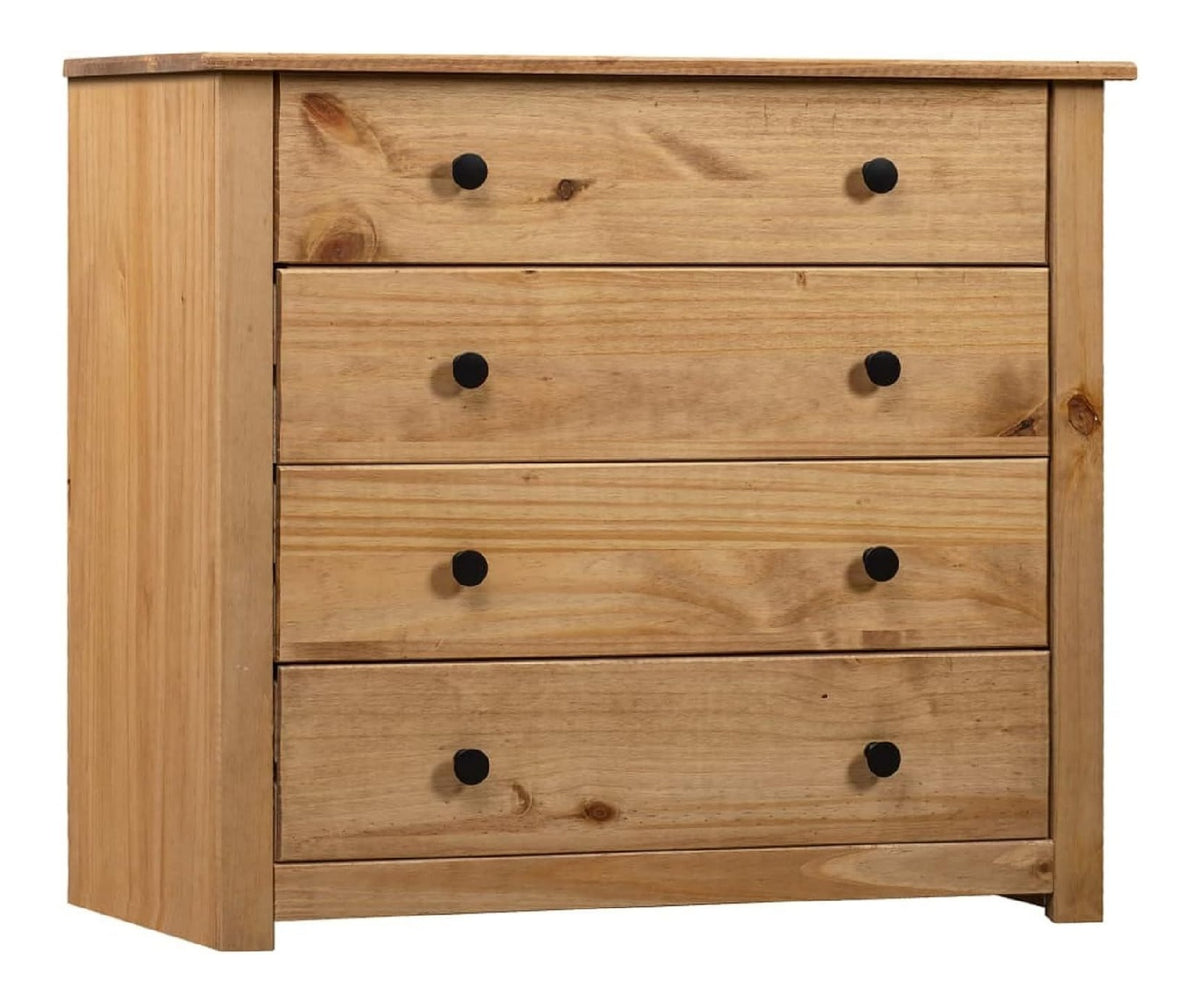 Beistellschrank 80x40x73cm Pine Panama Serie Nachttisch Aufbewahrungsschrank Wohnzimmermobel Schlafzimmermobel