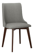 Esszimmerstuhl Mireno V, B:48 x H:83 x T:53 cm, Polsterstuhl Rahmen aus Buchenholz Gepolsterte Sitzflache aus Stoff Stuhl fur Arbeitszimmer Esszimmer Kuchenstuhl (Nuss/Hygge 91)