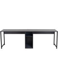 Moderner Schreibtisch 240 x 74 x 60 cm in Anthrazit und Schwarz