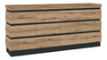 Sideboard Corte in Coast Evoke Eiche/Kosmos Grau - 201,2x92,5x45cm (BxHxT)