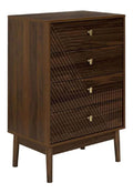 HOME DECO FACTORY Elegante Holzkommode Optimierter Stauraum Braun