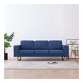 Mobelstuck mit 3 Sitzplatzen aus blauem Stoff, Schlafsofa, Wohnzimmersofa, Sofas fur den Au enbereich, fur den Garten, fur Wohnzimmer, Terrasse, Au enbereich