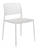Kartell Audrey Sessel, Plastik, Aluminium bemalt wei , 51 x 80 x 52 cm