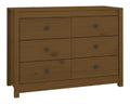 Beistellschrank Honigbraun 100x40x72 cm Massivholz Kiefer